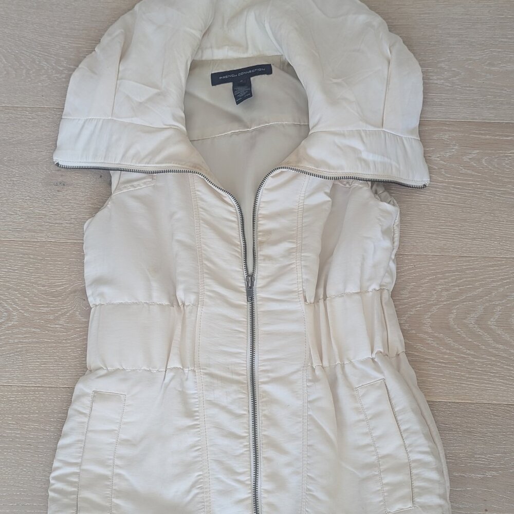 French Connection white vest